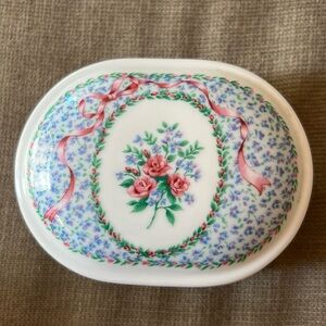 Vintage Otagiri Trinket and Music Box-Rosa-Tavistock